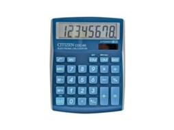 Calculadora Citizen de Secretária Cdc-80 8 Digitos Celeste Brilhante