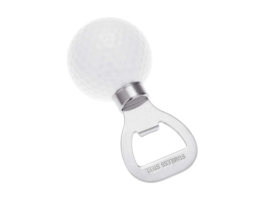Abridor de garrafas em formato de bola de golfe, utensílio de cozinha criativo e divertido para abrir bebidas, em aço inoxidável com design de bola de golfe (92,-aquaforge)