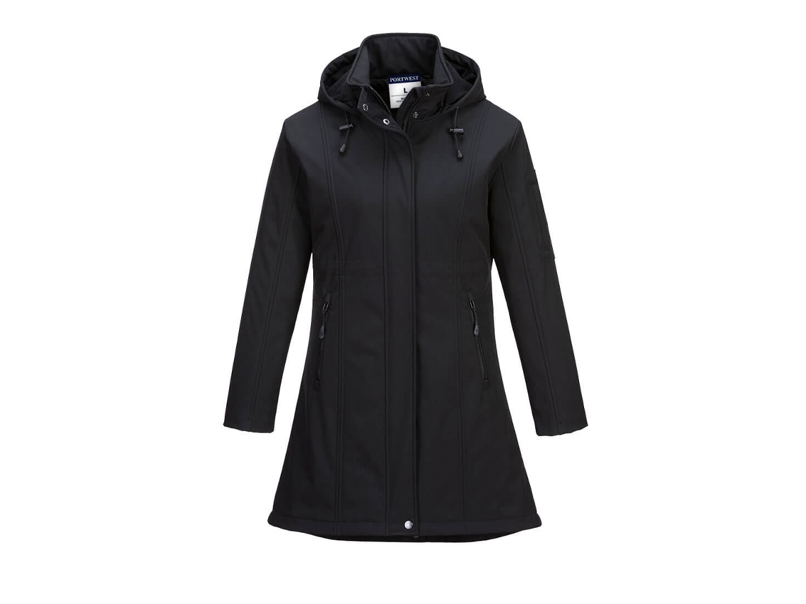Casaco Carla Softshell Para Mulher – Elegância E Proteção Preto / S