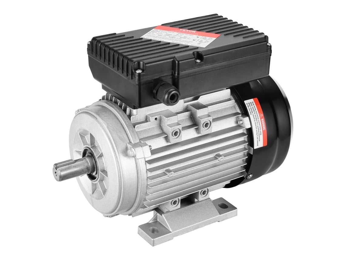 Motor Elétrico VEVOR 0 75Kw 1400Rpm Ac 220 240V 5 45A 1 Fase Monofásico com Chave de 19 Mm