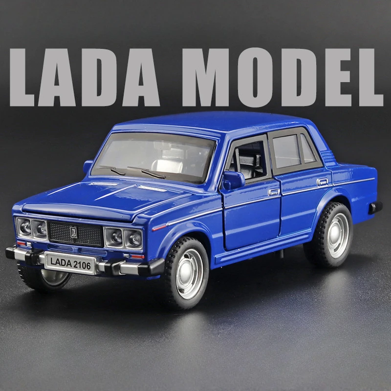 (azul) Escala 1:32 - Miniatura De Carro Em Liga Metálica, Com Portas Que Abrem E Efeitos De Som E Luz.
