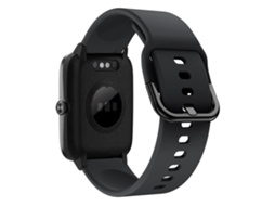 Bracelete de Smartwatch para ID205 / Willful SW021 de silicone com fivela galvanizada de 19 mm (preta)