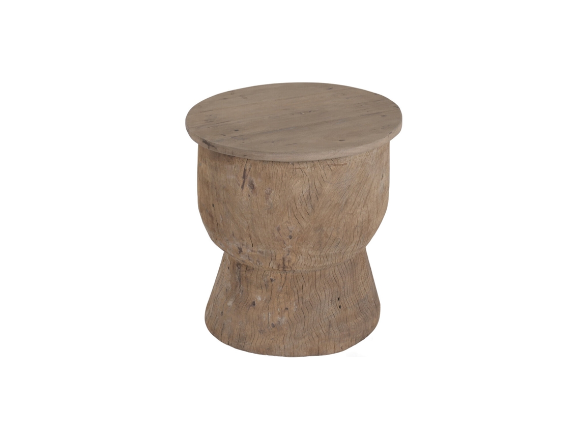 Mesa lateral feita de madeira reciclada, 49x49x52cm ALEXANDRA HOUSE LIVING