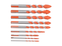 Conjunto De Brocas Para Alvenaria Laxiscreed Com 9 Peças — Uso Multifuncional E Resistência Industrial