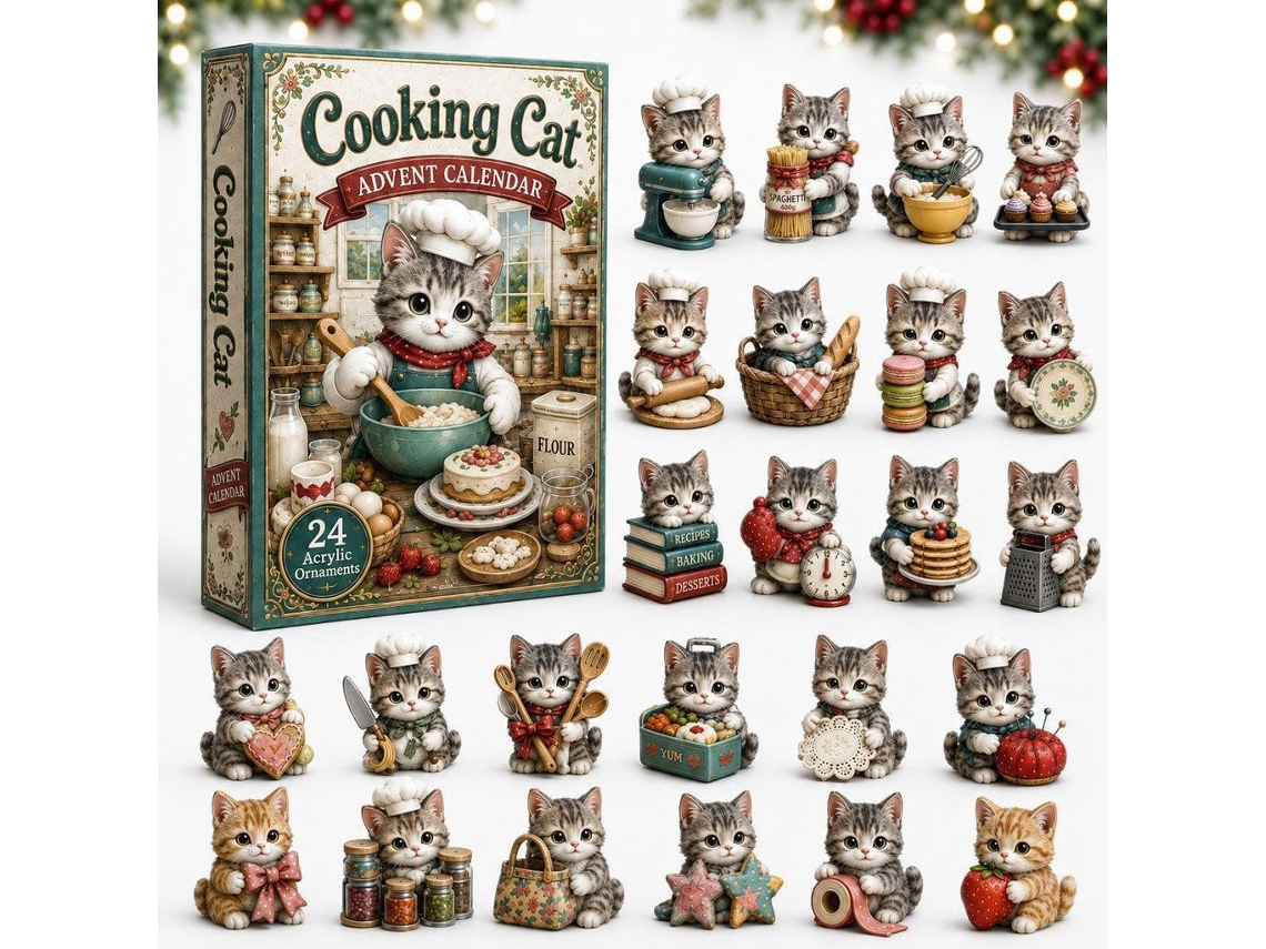 Calendário Do Advento 2d 2026 (gatos Pasteleiros)
