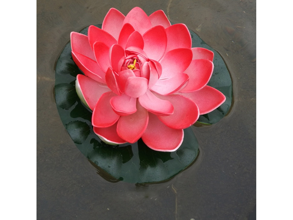 Flor De Lótus Simulada (roxa, Para Decoração De Tanque E Aquário) Eoocoo