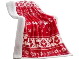 Manta de Natal Syjym em Flanela Macia e Quente para Decoração Natalina Aconchegante o Sofá, Macio, Quente, Ide