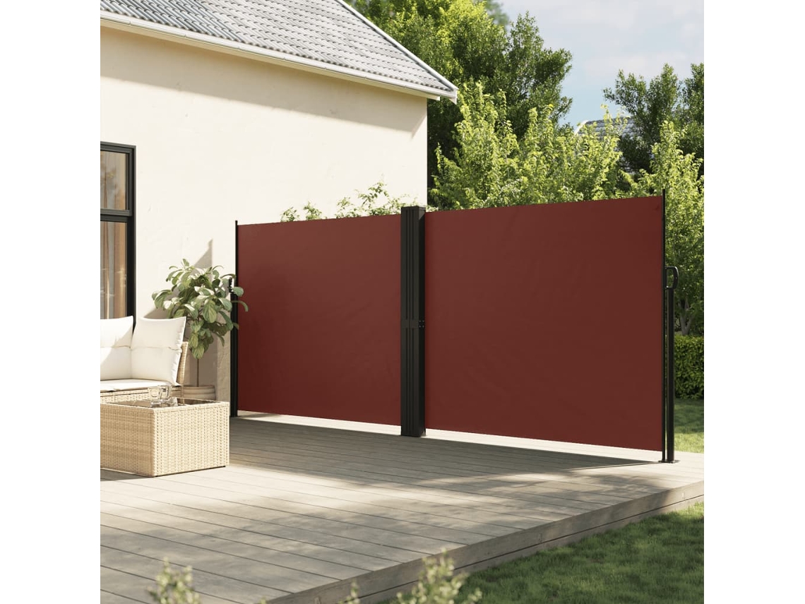 Vidaxl Toldo Lateral Retrátil 180x1200 Cm Castanho