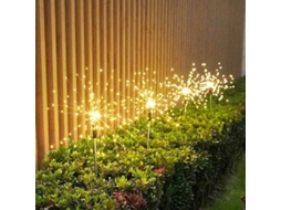 Luz Quente-120led-luzes Solares Para Exterior 90/120/150leds Lâmpada Solar Para Fogos De Artifício Decoração De Jardim Luzes Para Relvado Exterior Luz