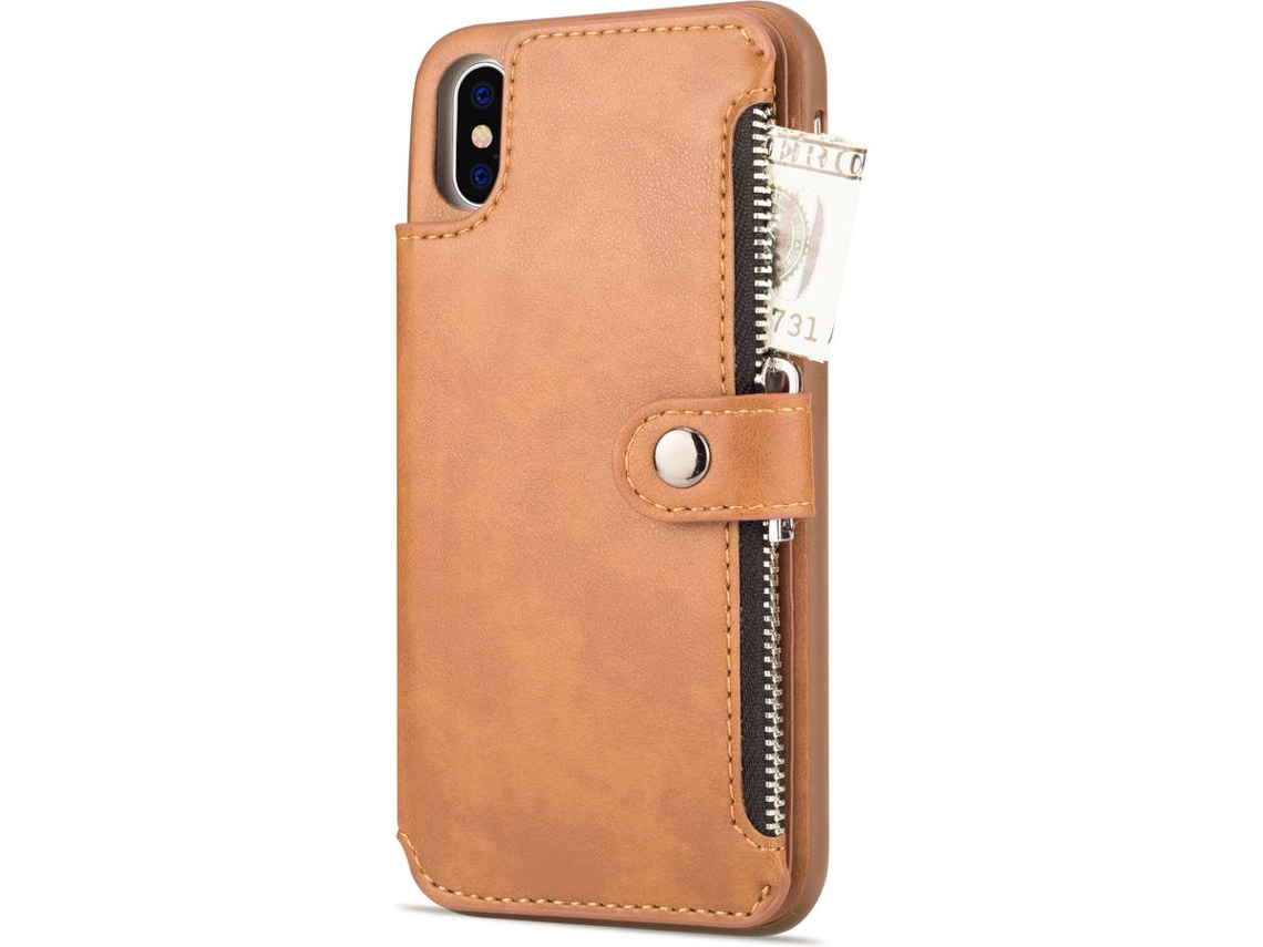 Capa iPhone XS WISETONY Xinluoshi-43 Castanho