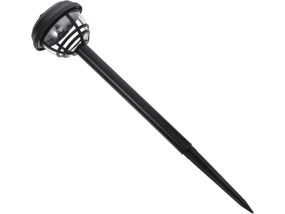Luminária Solar Led Externa Para Jardim E Quintal, Preta.