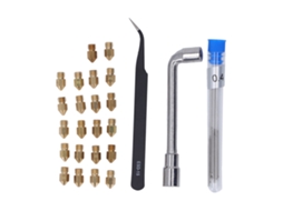 Kit De Bicos Extruder Mk8 De Latão Robusto Para Impressora 3d Creality Ender 0.2-1.0mm