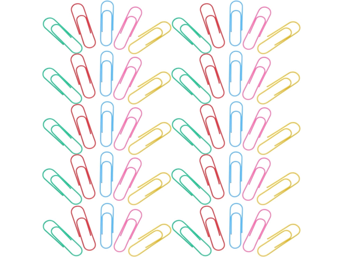 Tehaux - Pacote com 100 unidades de clipes de papel de metal extragrandes, duráveis, elegantes e ideais para trabalhos manuais do dia a dia.