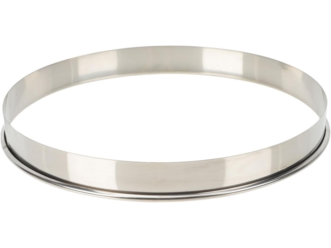 Aro De Pizza De Aço Inox De 28 Cm (11 Polegadas) Para Assar Em Casa