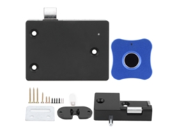 Cerradura Inteligente De Huella Digital Para Gabinetes Y Cajones, Aluminio, Forma De Flor, Azul