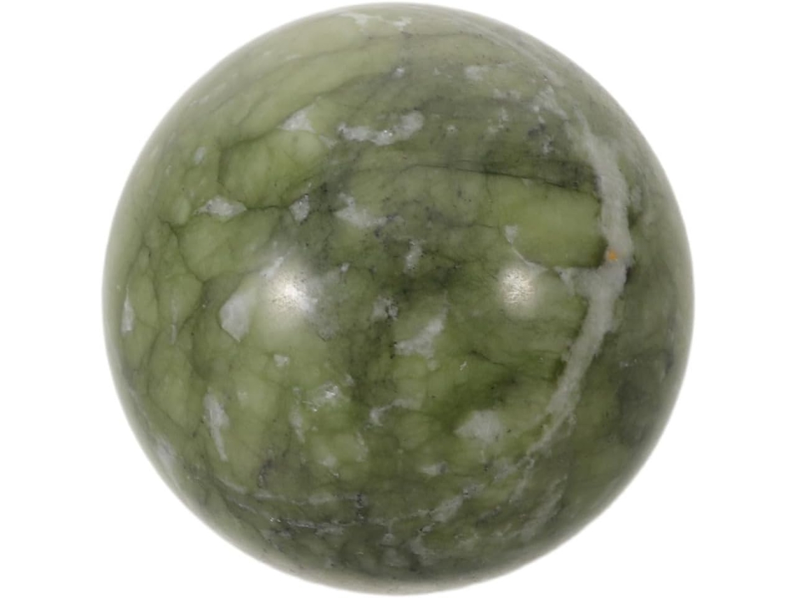 Doitool Bola De Jade Verde Polida Da Riqueza E Abundância, 5cm, Ornamento Refinado Para Decoração Feng Shui De