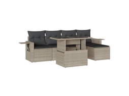 Garden Sofa Set, Garden Sofa Sets Vidaxl Cinzeto Rattan / Vime (n/a)