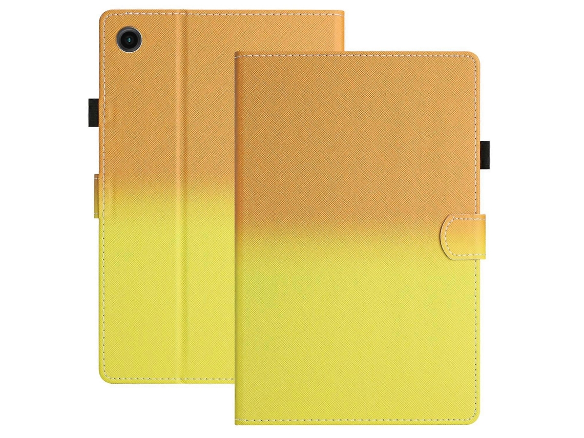 Capa De Couro Com Costura Degradê Para Tablet Lenovo Tab M10 Plus 10.6 3ª Geração (2022)