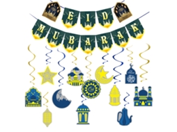 Pack de 12 Bandeiras Estrelas e Lua LAXISCREED