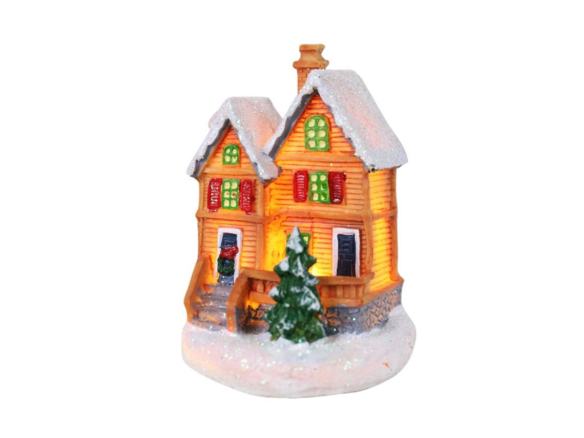 Mini Casa De Resina Laxiscreed Para Decoração Natalina E Presente Festivo
