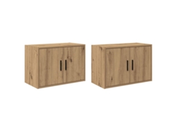 Conjunto de 2 Armários de Parede para Garagem Derivados de Madeira MAISON EXCLUSIVE