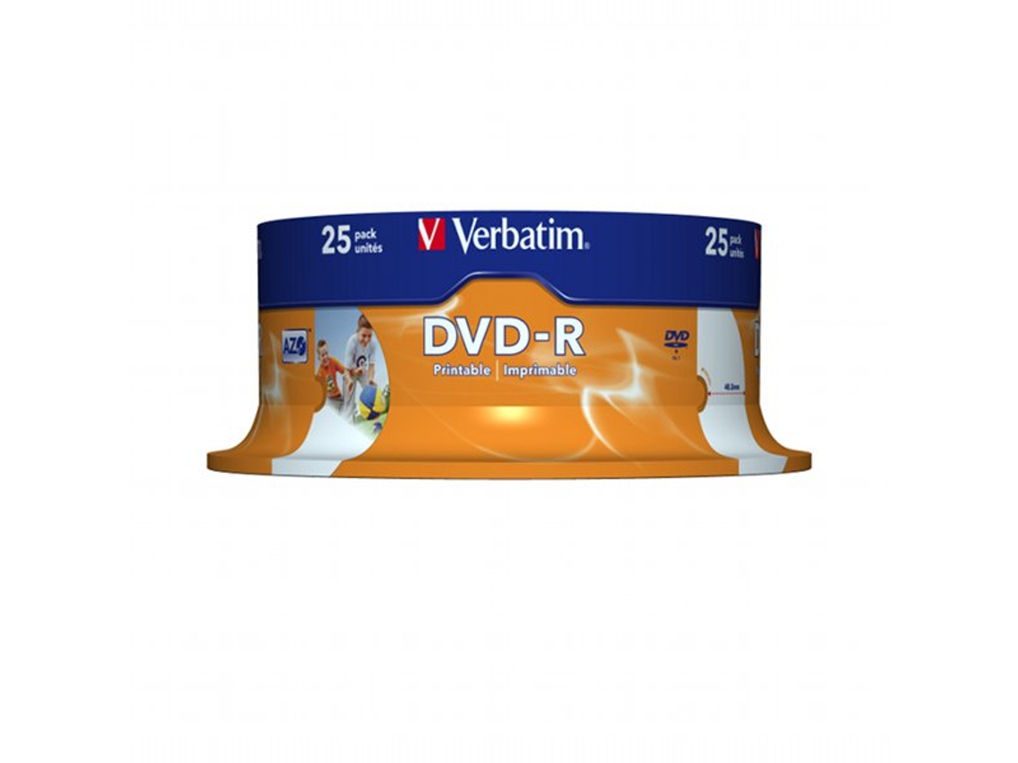 DVD-R VERBATIM 16x Ad. Azo 4,7GB Ck25 Pri