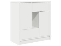 Vidaxl Aparador C/ Gavetas E Portas 70,5x34x74,5 Cm Branco