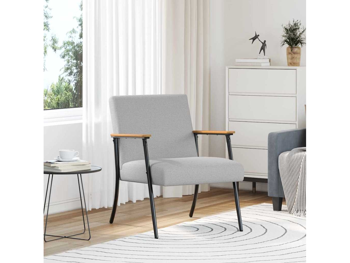 Vidaxl Poltrona Cinza Nuvem Tecido