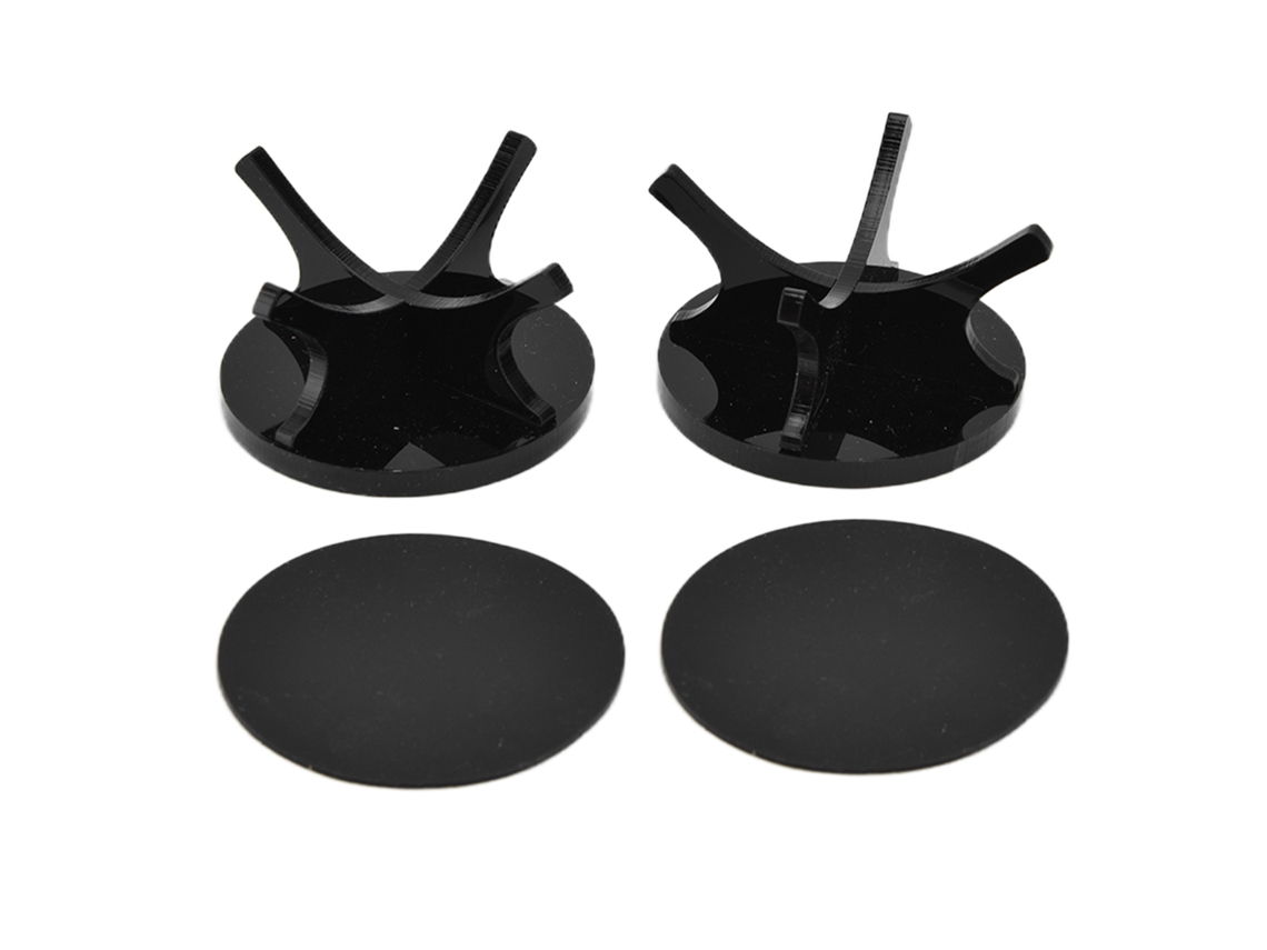 Conjunto de 2 porta bolas de golfe em acrílico com alta estabilidade para baseball, tênis, softbol | S/MARCA