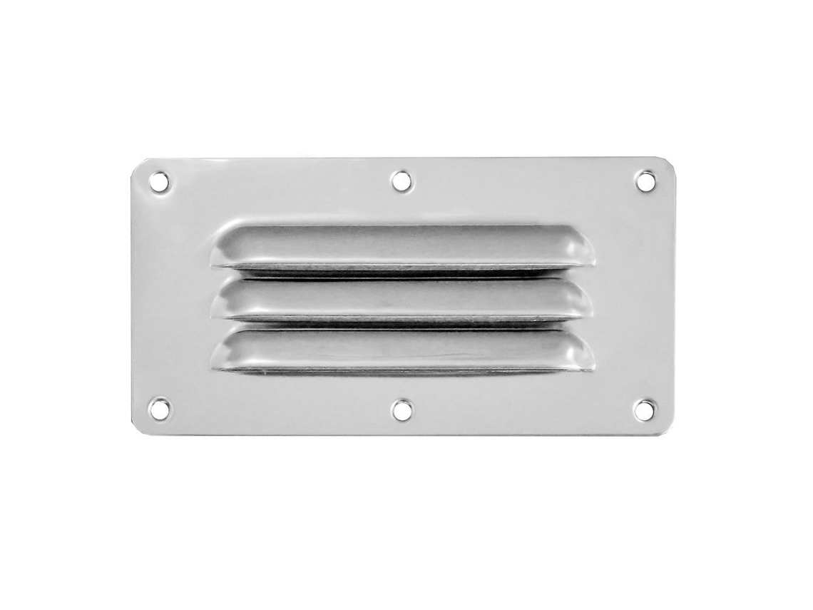 Aço Inoxidável Grelha de Ventilação Rectangular Prateado 127 X 67 Mmtmc