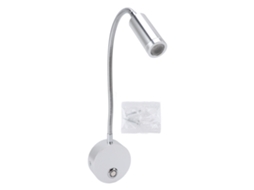 2026 luz de Leitura Dimmable para Rv e Barco com Porta Usb 10‑30v, Pescoço de Cisne Flexível, 3 Temperaturas de Cor, Prata