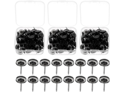 Tachinhas De Parede Multifuncionais Lurrose, Em Plástico Preto E Metal, Para Atividades Artísticas Em Casa, 3 Caixas Com
