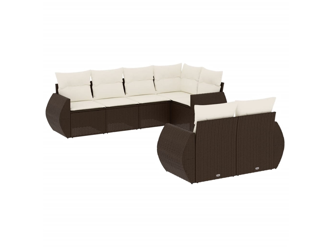 Garden Sofa Set, Garden Sofa Sets Vidaxl Marrom Rattan / Vime (n/a)