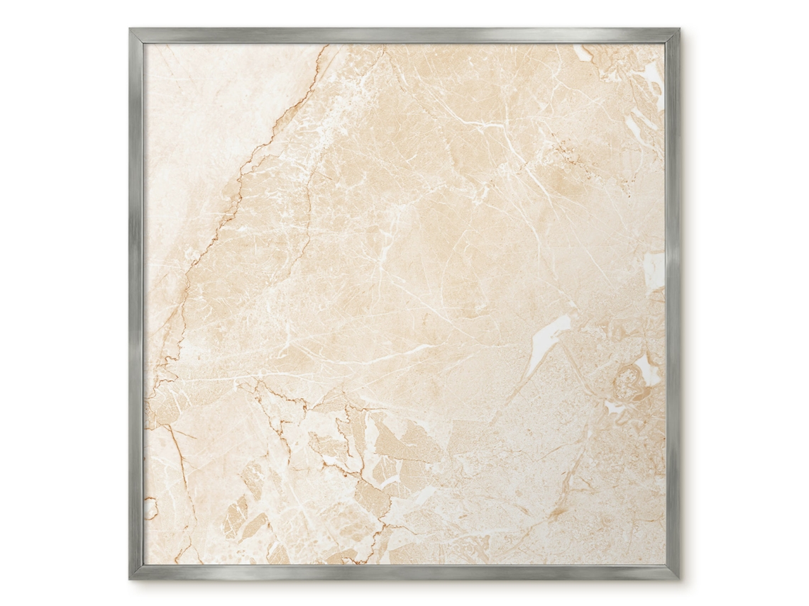 Quadro magnético de parede bege pedra para quarto Espelharte (50x50 cm)