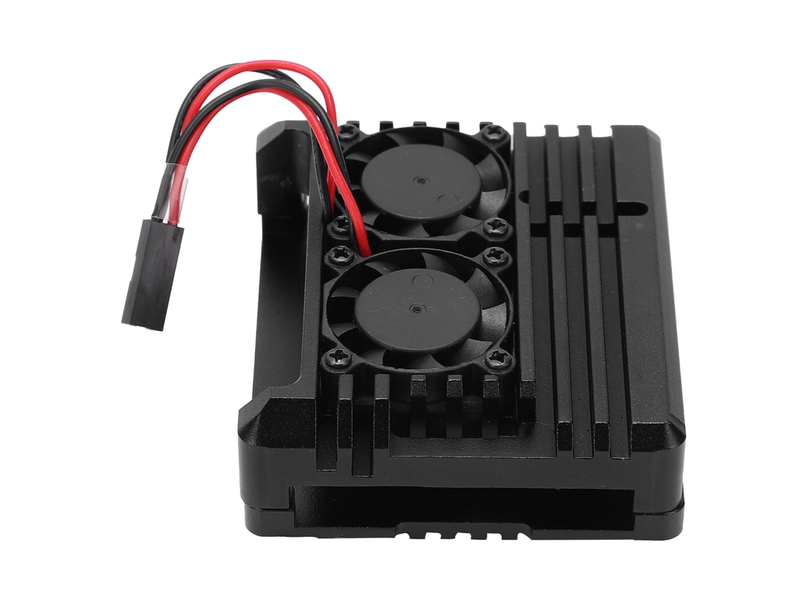 Laxiscreed Caixa De Alumínio Preto Para Raspberry Pi 3a+ Com Adesivo Térmico, Dimensão 65x56x24mm