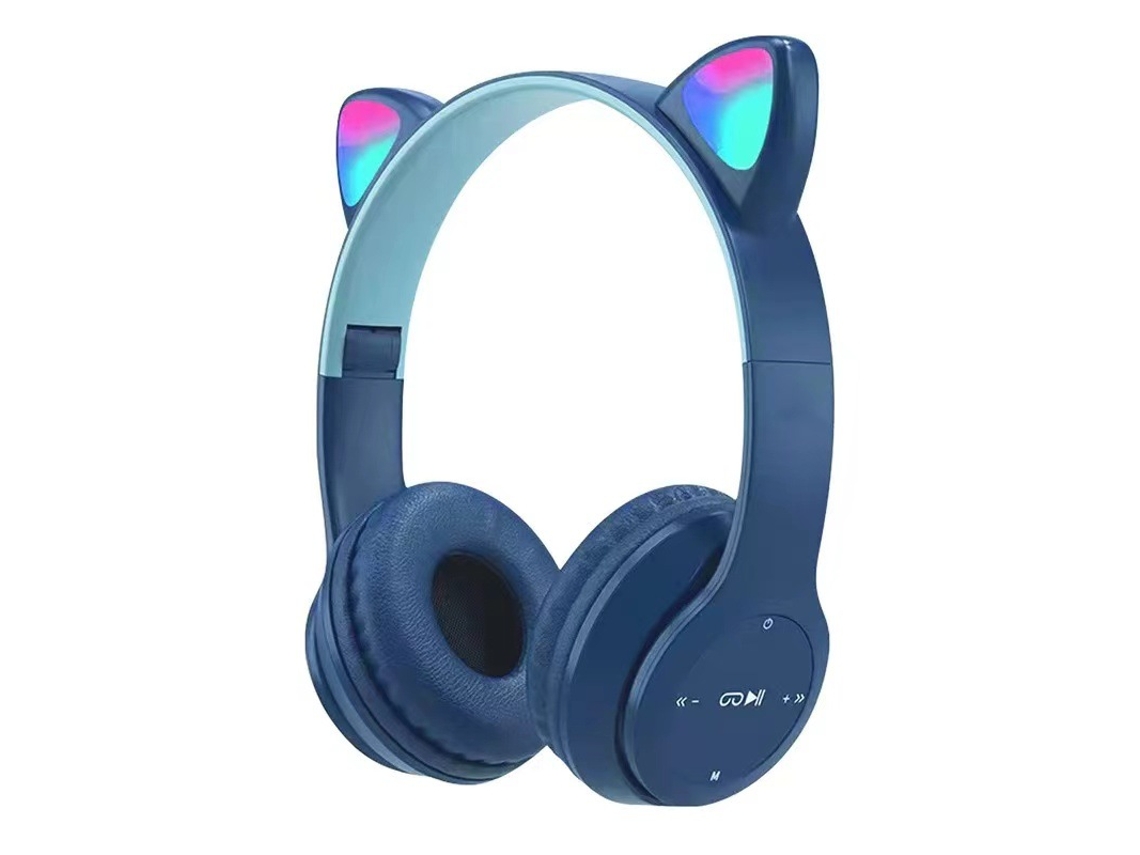 Auscultadores Bluetooth YDCY P47 On Ear Azul