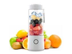 Milk White Espremedor de frutas cítricas portátil sem fio, liquidificador de mão com Slowmoose