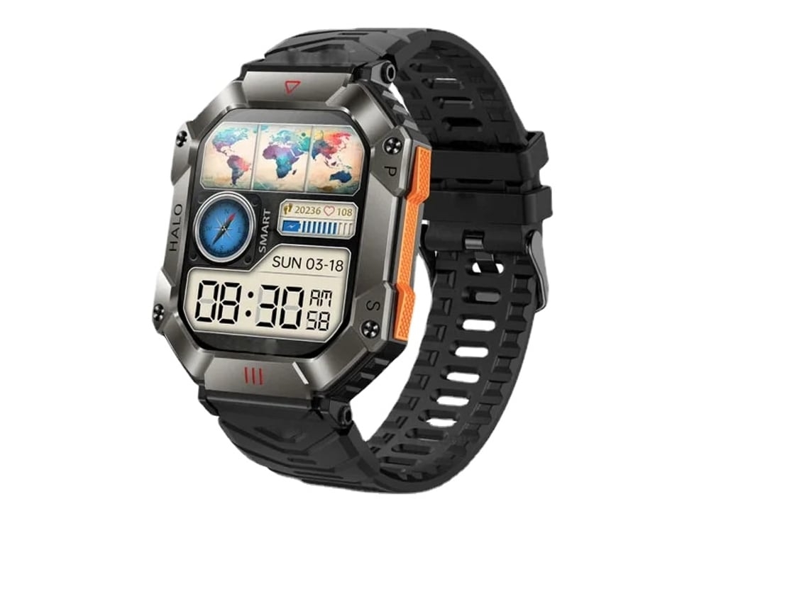 Relógio Inteligente Esportes Relógios Ip68 À Prova Dip68 Água Militar Monitor de Saúde Ai Voz Bluetooth Chamada Smartwatch para Android Ios