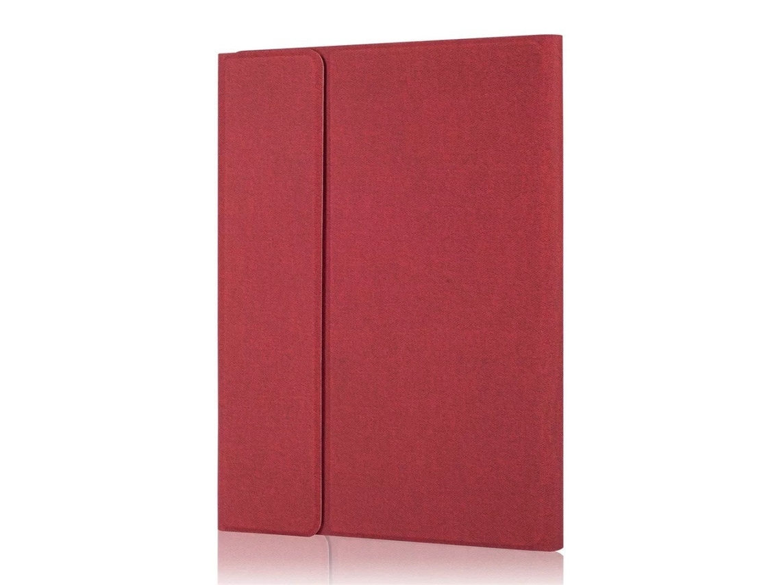 Capa de Teclado Bluetooth para Ipad Pro12.9 2018/2020 Tampa Redonda com Toque e Luz de Fundo Colorida ,português, Vermelho XIAOMOYU
