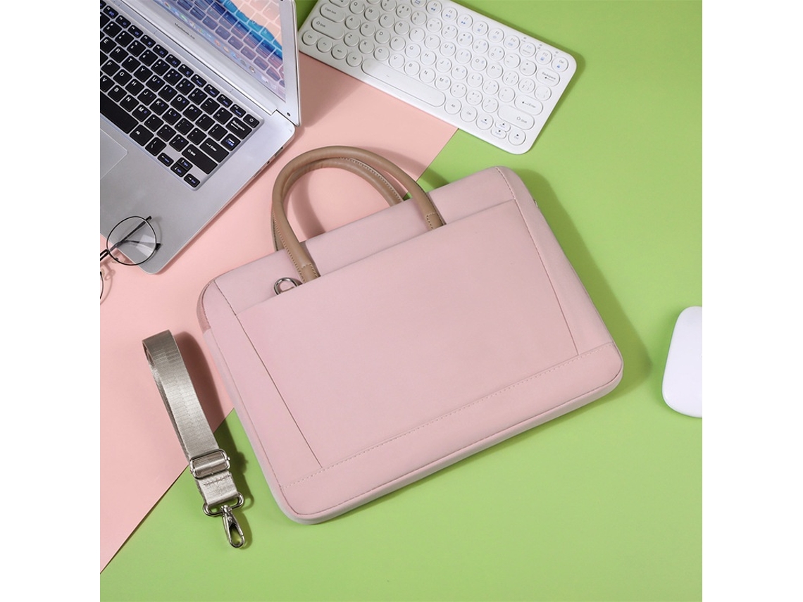 Lurelia Bolsa Para Portátil 14 A 14,6 Polegadas Impermeável De Ombro Rosa