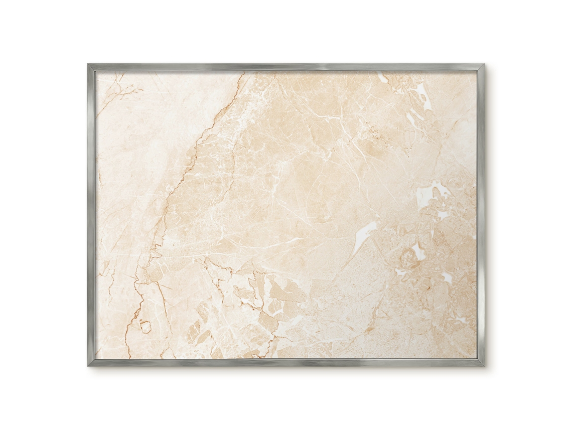 Quadro magnético de parede bege pedra para quarto Espelharte (80x60 cm)