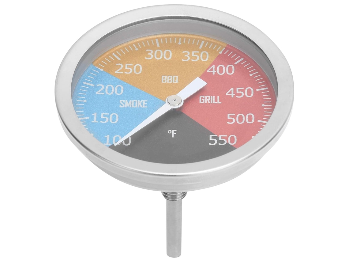 Termômetro De Metal Para Churrasqueira, Com Mostrador, Para Uso Doméstico, Ampla Faixa De Medição 100a 550 °f