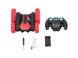 Mali carro de Acrobacias Rc 2.4ghz com Rotação 360° Presente de Aniversário Vermelho