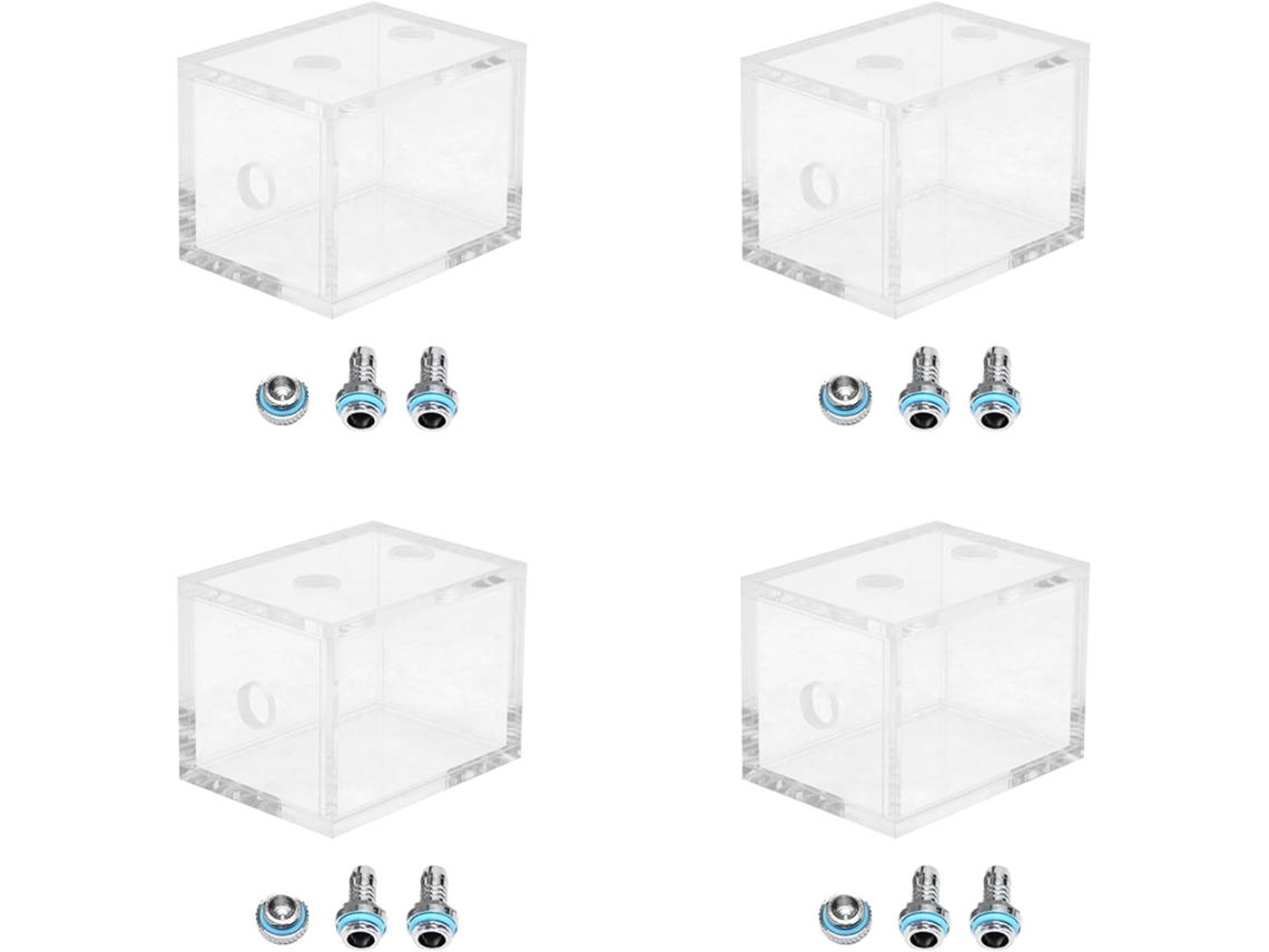4x Novos Radiadores de Acrílico para Reservatório de Água de 200 Ml SFUSHOS