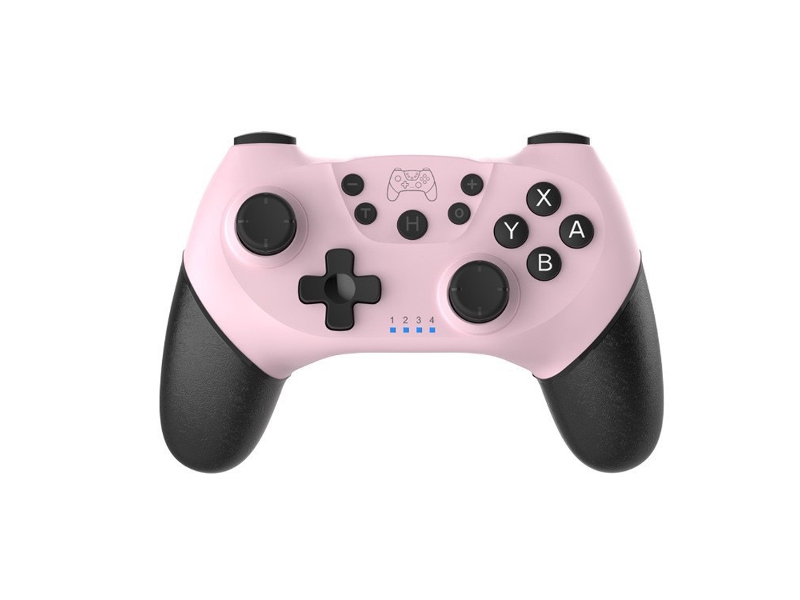 Comando para Nintendo Switch Pro Gamepad Sem Fios Bluetooth rosa-claro