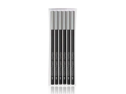 6pcs Lápis De Eyeliner À Prova D'água Para Maquiagem De Olhos - Textura Suave E Duradouro