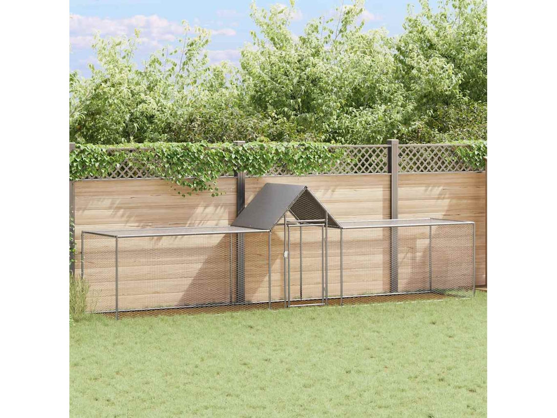 Vidaxl Galinheiro 5x1x1,5 M Aço Galvanizado