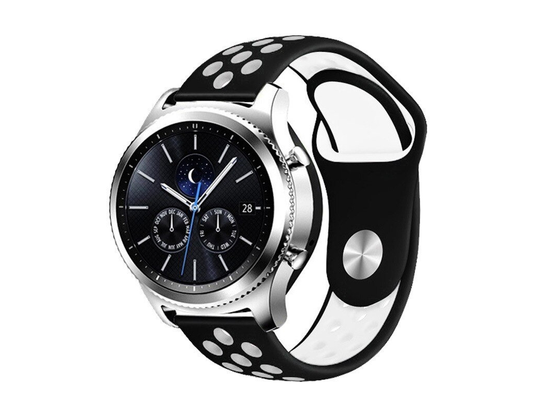 Bracelete Desportiva GIFT4ME para Garmin Forerunner 170 Preto / Branco