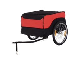 Reboque De Carga Para Bicicleta,vermelho E Preto,transporte Versátil