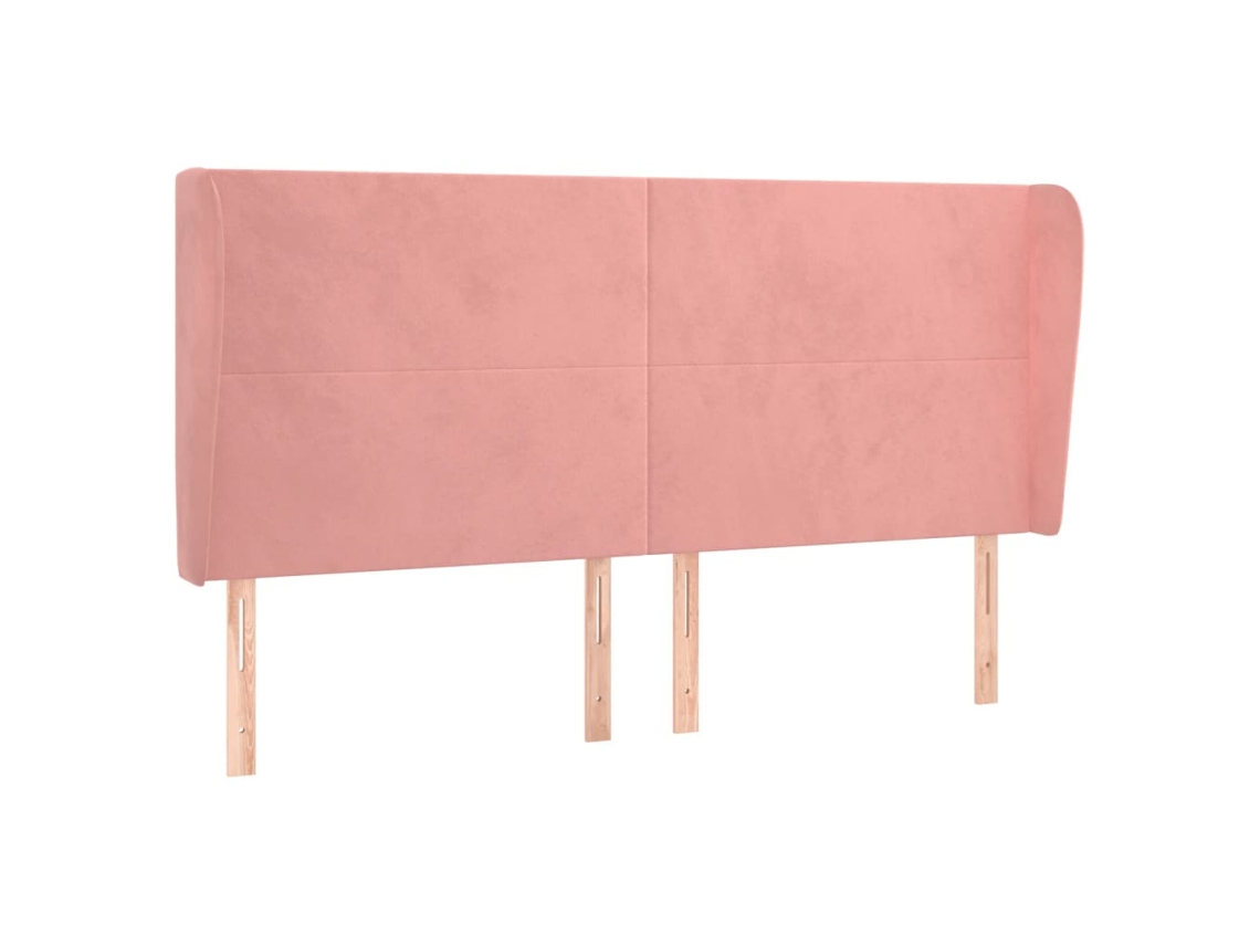 Headboard, Headboards Vidaxl Cor-de-rosa Veludo (163 X 23 X 118/128 Cm)